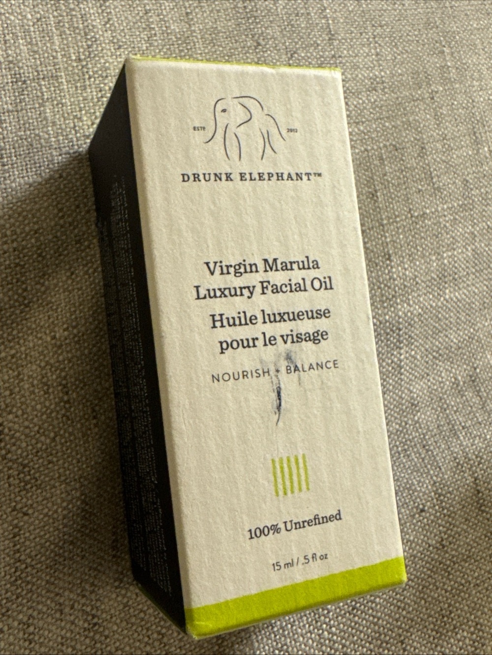 Drunk Elephant Virgin Marula Luxury Face Oil new in box 0.5 oz